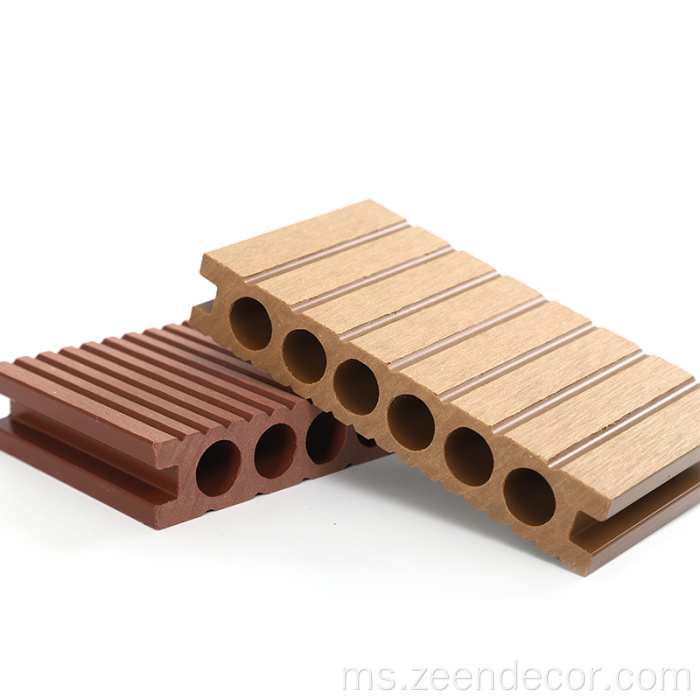 Plank Plastik Komposit Kayu Lantai WPC Decking Komposit